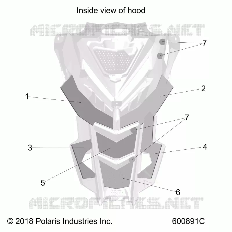 HOOD FOAM/FIBER