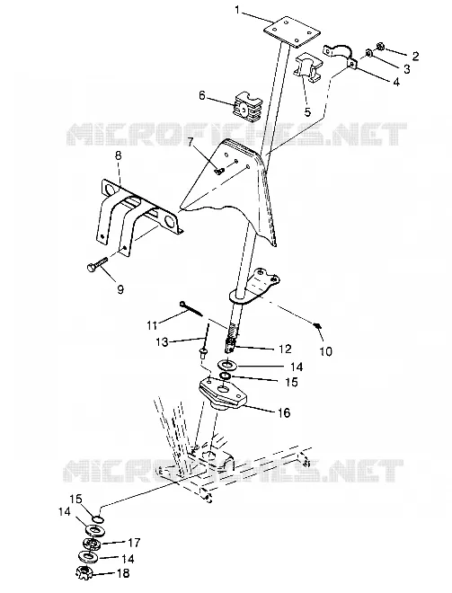 STEERING POST   ASSEMBLY SPORT 400L W948540 (4927232723B005)