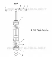 SUSPENSION, REAR SHOCK TRACK
