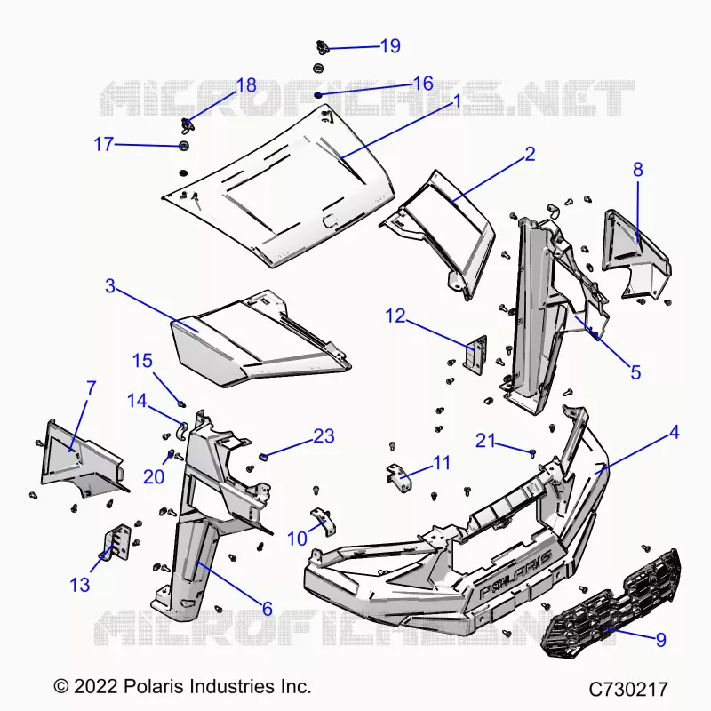 HOOD, AND FRONT FENDERS