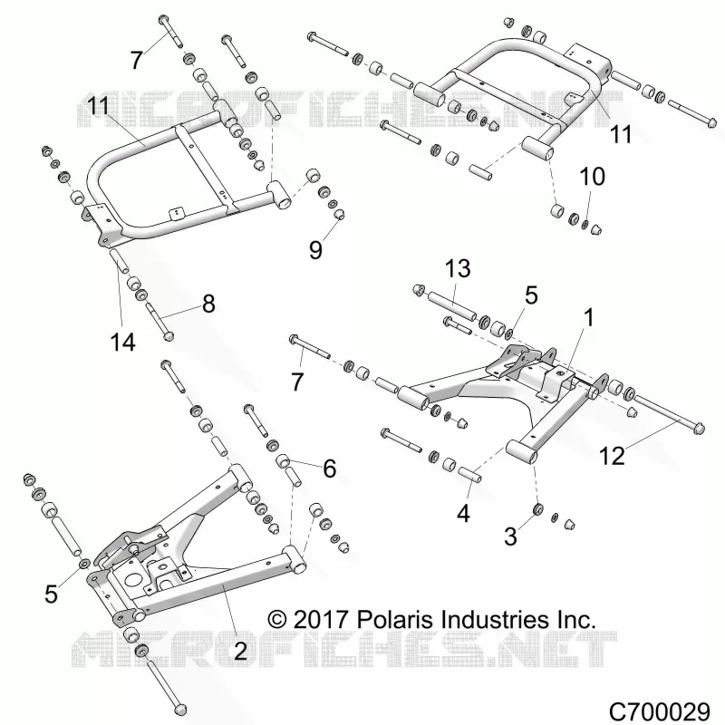 REAR SUSPENSION CONTROL ARMS