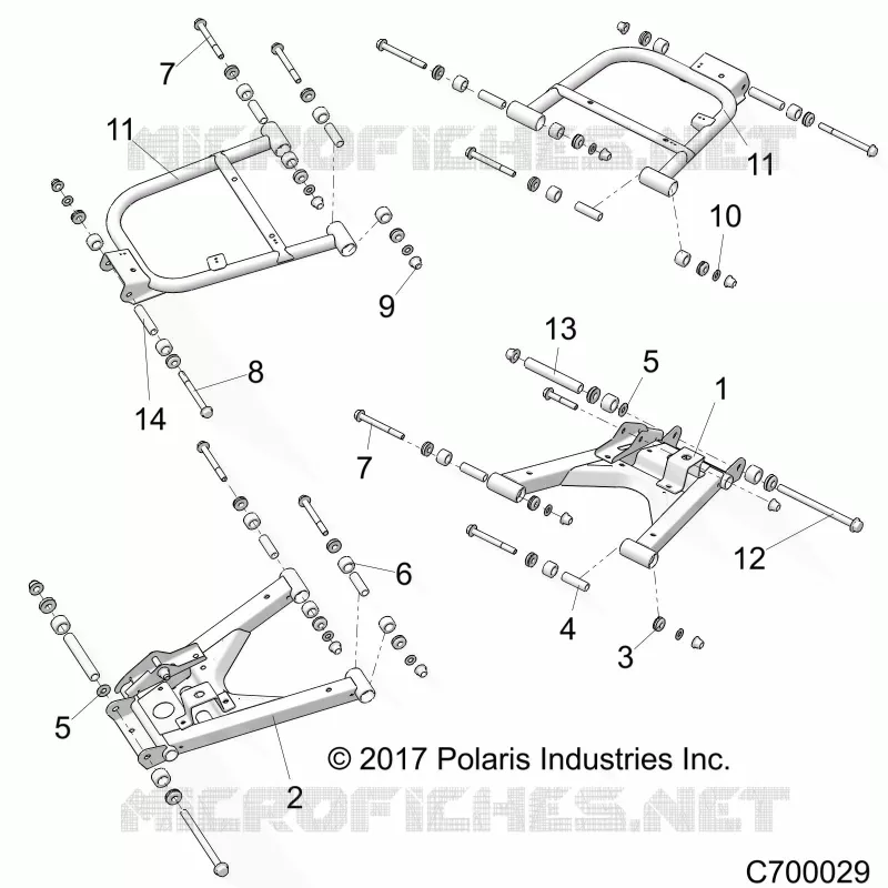 REAR SUSPENSION CONTROL ARMS