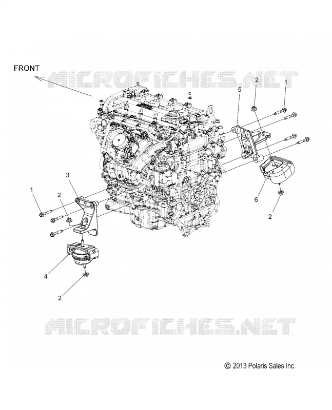 ENGINE, ENGINE MOUNTING