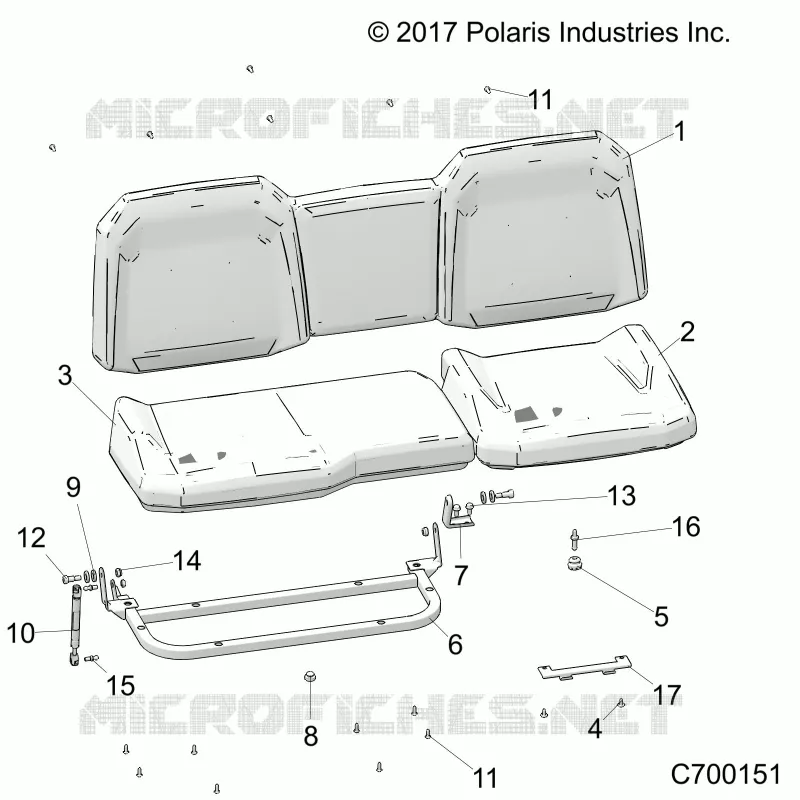 SEAT ASM. REAR