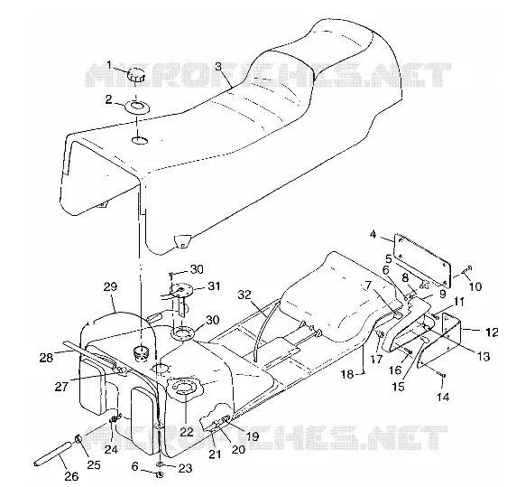 SEAT   GAS TANK