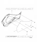 RIGHT HAND SIDE PANEL HEAT SHIELD AND HARDWARE 1 UP -A19SHS57CP (101329)