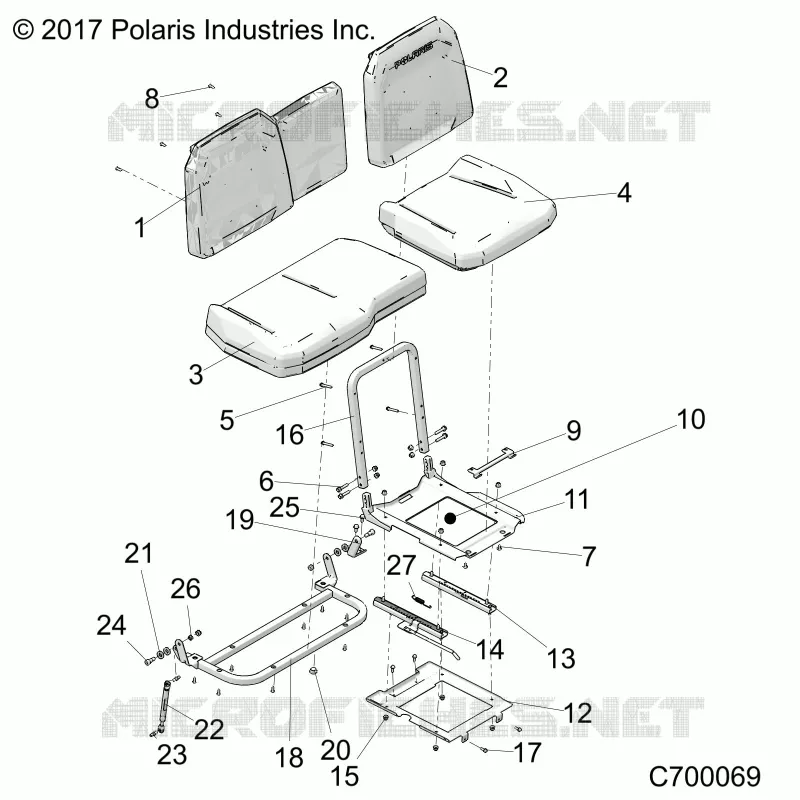 SEAT ASM. AND SLIDER