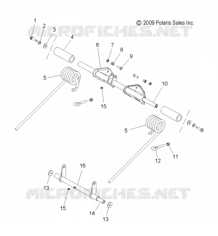SUSPENSION, REAR TORQUE ARM AND PIVOT ARM