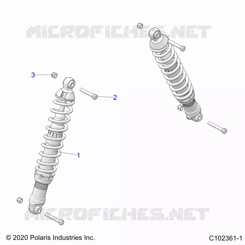 SUSPENSION, FRONT SHOCK