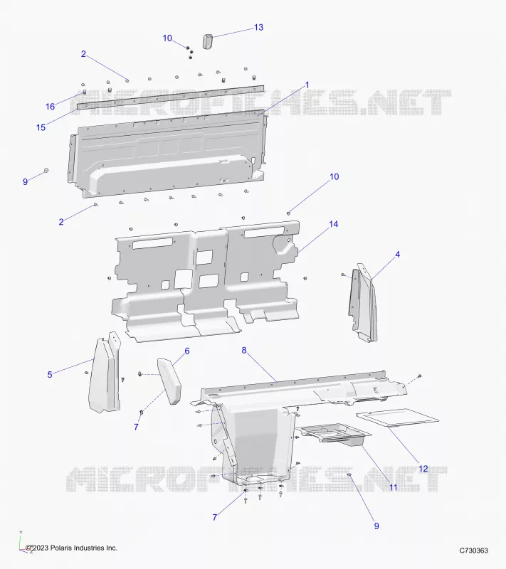 REAR BODYWORK CLOSEOFF, AND FENDERS