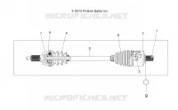 DRIVE TRAIN, DRIVE SHAFT, FRONT (TO 2/15/16)