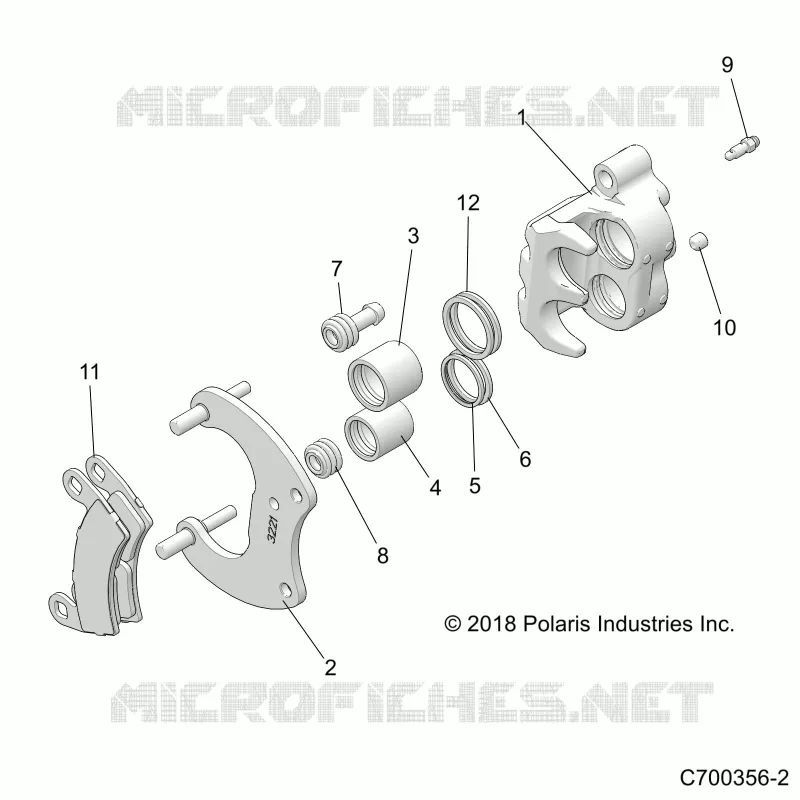 REAR BRAKE CALIPER