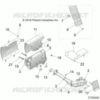 ENGINE, EXHAUST SYSTEM