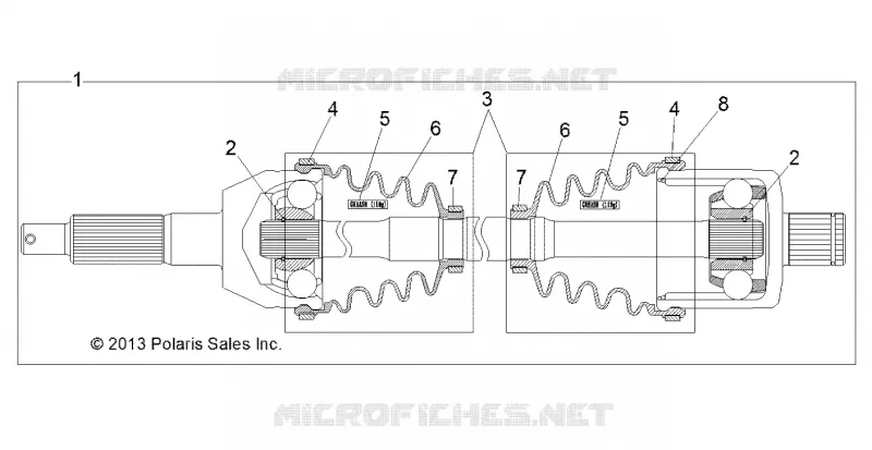 DRIVE TRAIN, REAR DRIVE SHAFT