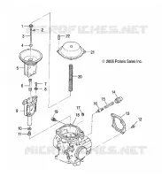ENGINE, CARBURETOR, UPPER