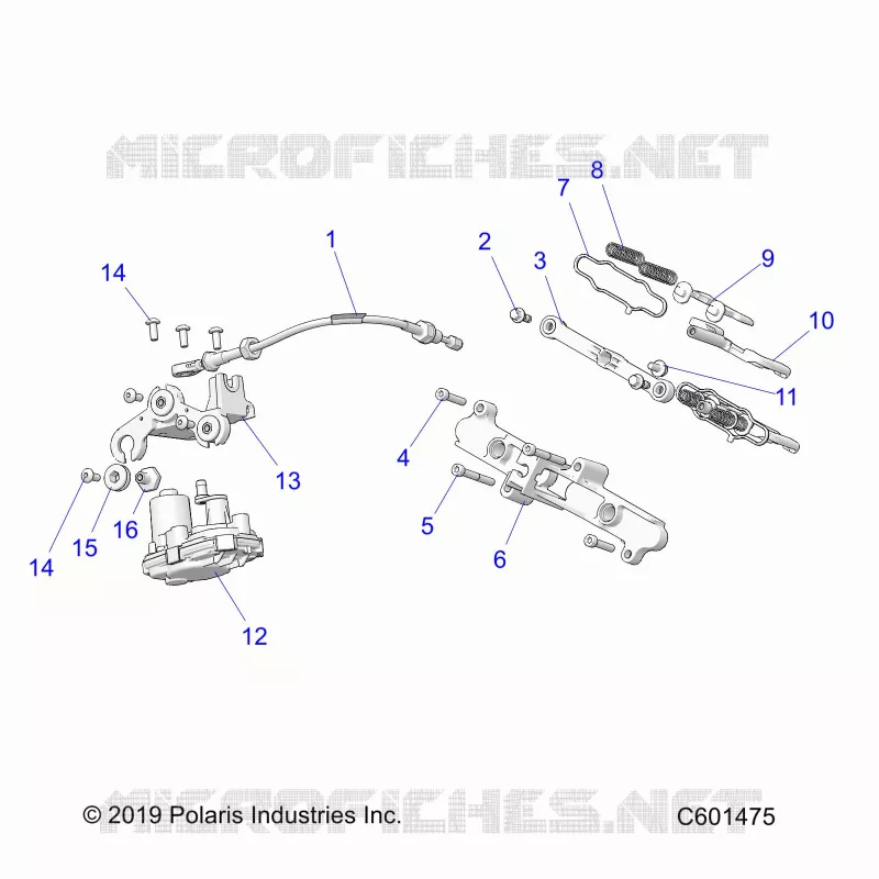 ENGINE, EXHAUST VALVE ASM. AND ACTUATOR
