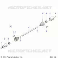 DRIVE TRAIN, DRIVE SHAFT, FRONT