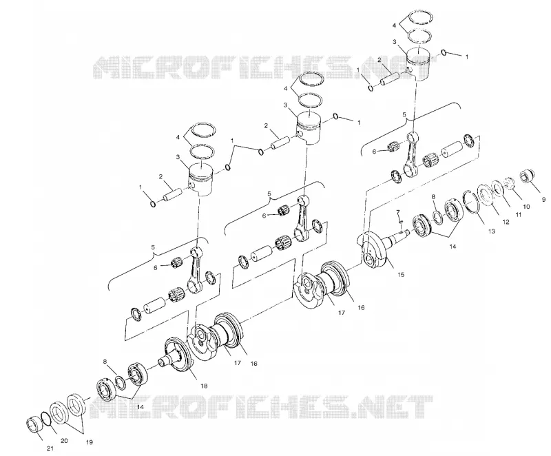 CRANKSHAFT AND PISTON