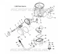 ENGINE, CARBURETOR, LOWER