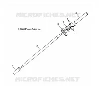 REAR WHEEL AXLE