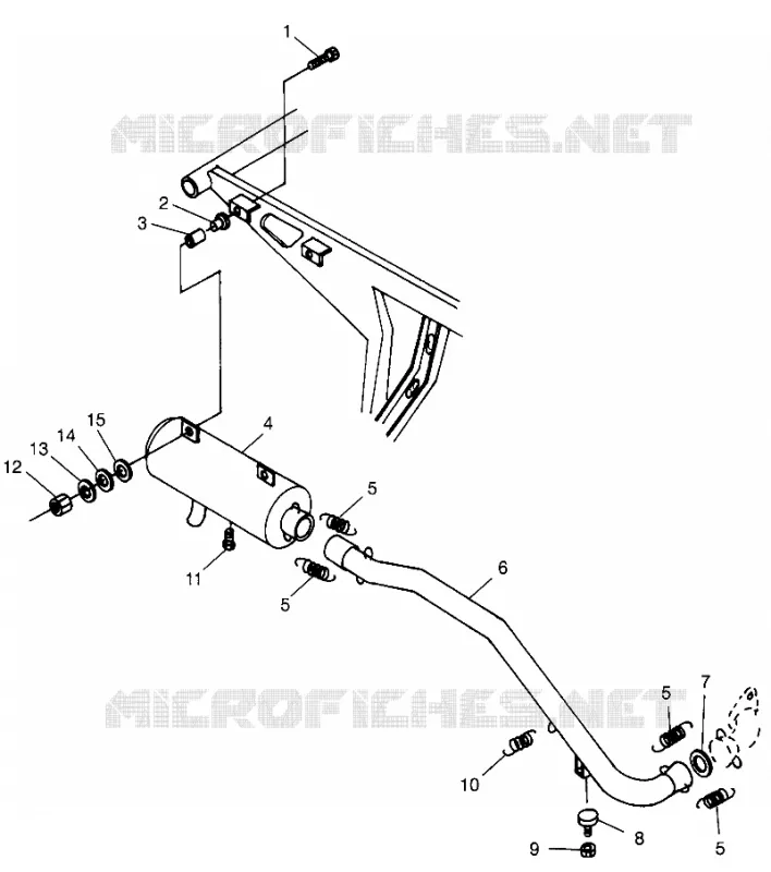 EXHAUST SYSTEM  SCRAMBLER 500 W97BC50A (4943074307A012)