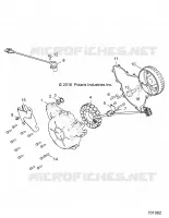 ENGINE, STATOR AND FLYWHEEL