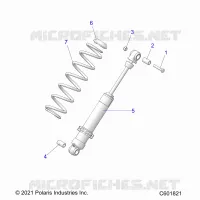 SUSPENSION, REAR SHOCK TRACK