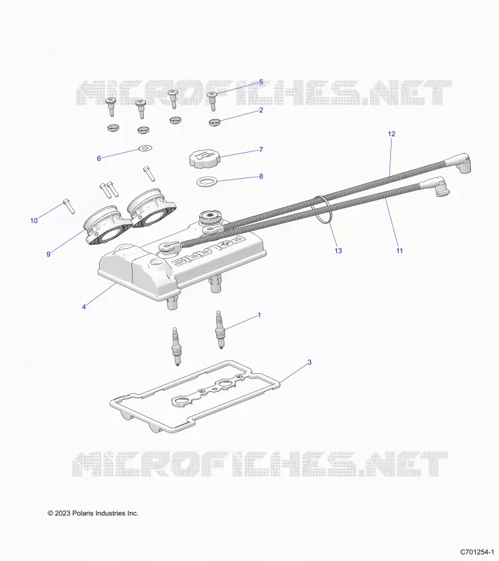 ENGINE, THROTTLE BODY AND VALVE COVER