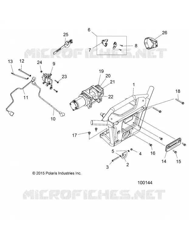 FRONT BUMPER WINCH AND  MOUNTING