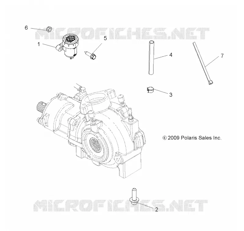 DRIVE TRAIN, GEARCASE MOUNTING, FRONT