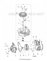 ENGINE, STATOR COVER AND FLYWHEEL -A16SET57C1/C7/SES57C1/C2/SBT57C1 