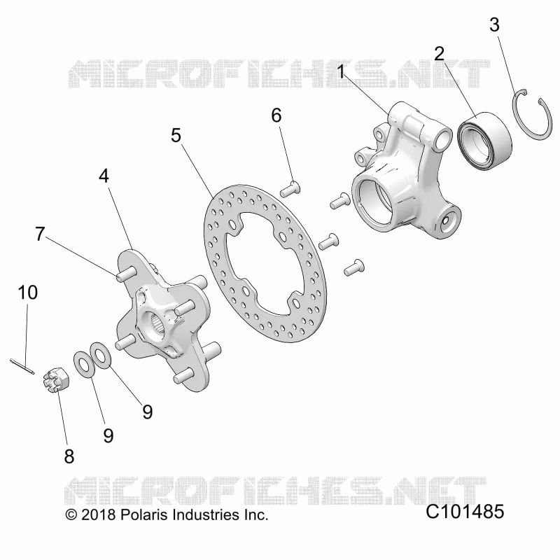 REAR SUSPENSION HUB AND BEARING CARRIER