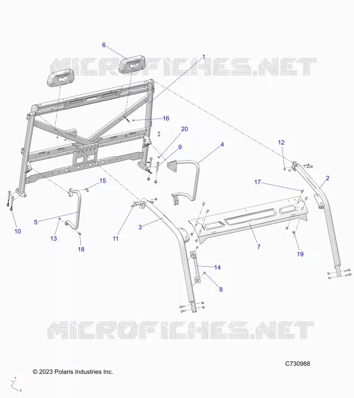 CHASSIS, CAB FRAME