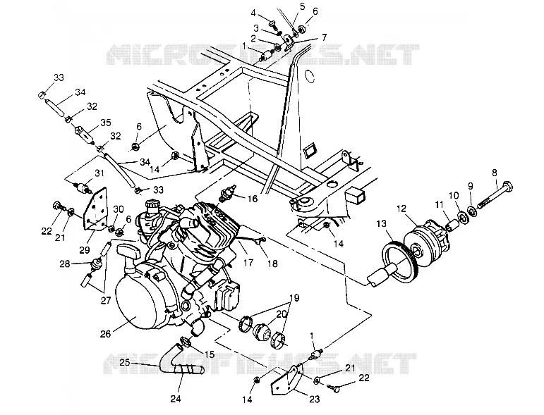 ENGINE MOUNTING SPORT 400L W948540 (4927232723A008)