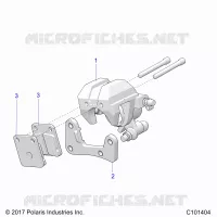 BRAKES, FRONT BRAKE CALIPER