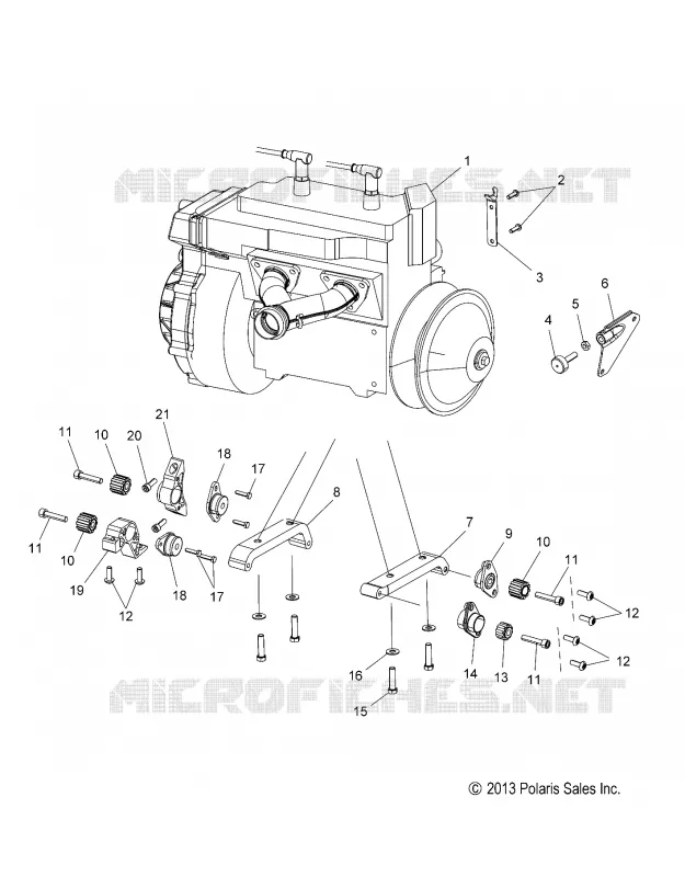 ENGINE, MOUNTING -S18CEF5BSL (49SNOWENGINEMOUNT14550)