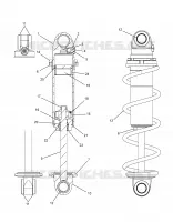 SUSPENSION, FRONT SHOCK TRACK (BLACK COIL OVER)