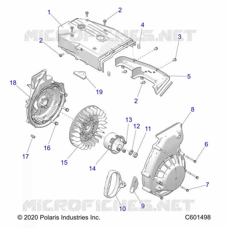 ENGINE, BLOWER HOUSING AND RECOIL STARTER