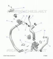 ENGINE, WATERPUMP AND BYPASS -Z23G4D92AL/BL/AE/BE (C702984)