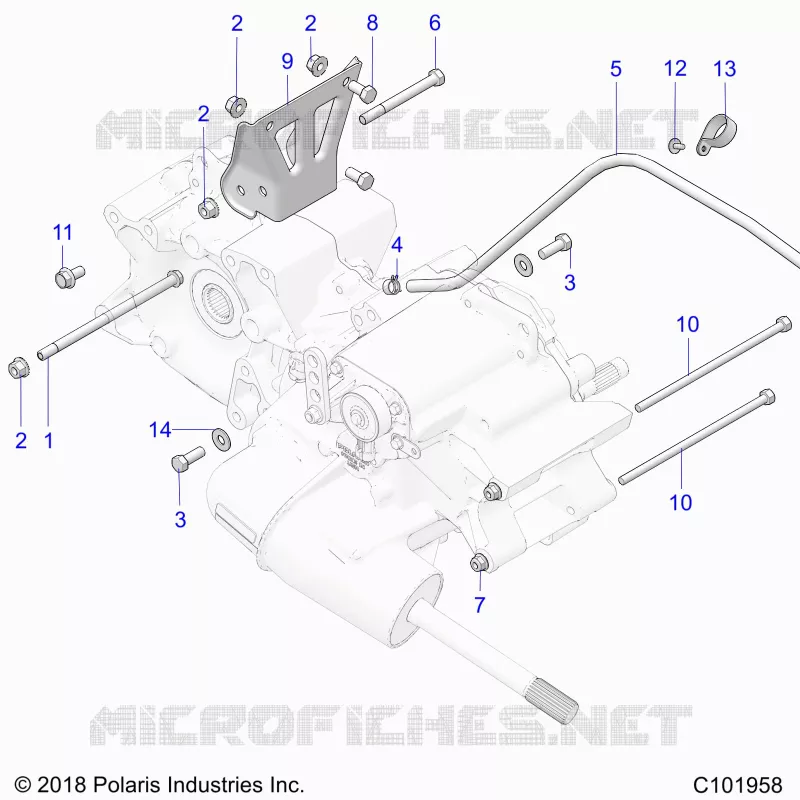 DRIVE TRAIN, MAIN GEARCASE MOUNTING