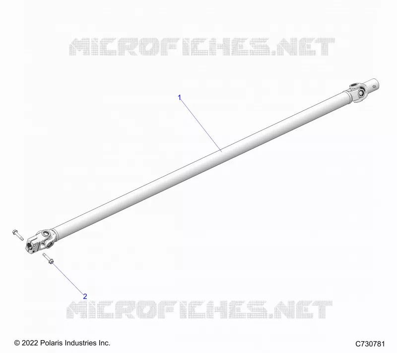 DRIVE TRAIN, FRONT PROP SHAFT