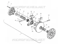 DRIVE CLUTCH ASSEMBLY  500 EFI 0952774, EFI SKS 0952574,   EFI SKS PT 09529 (4929052905C003)