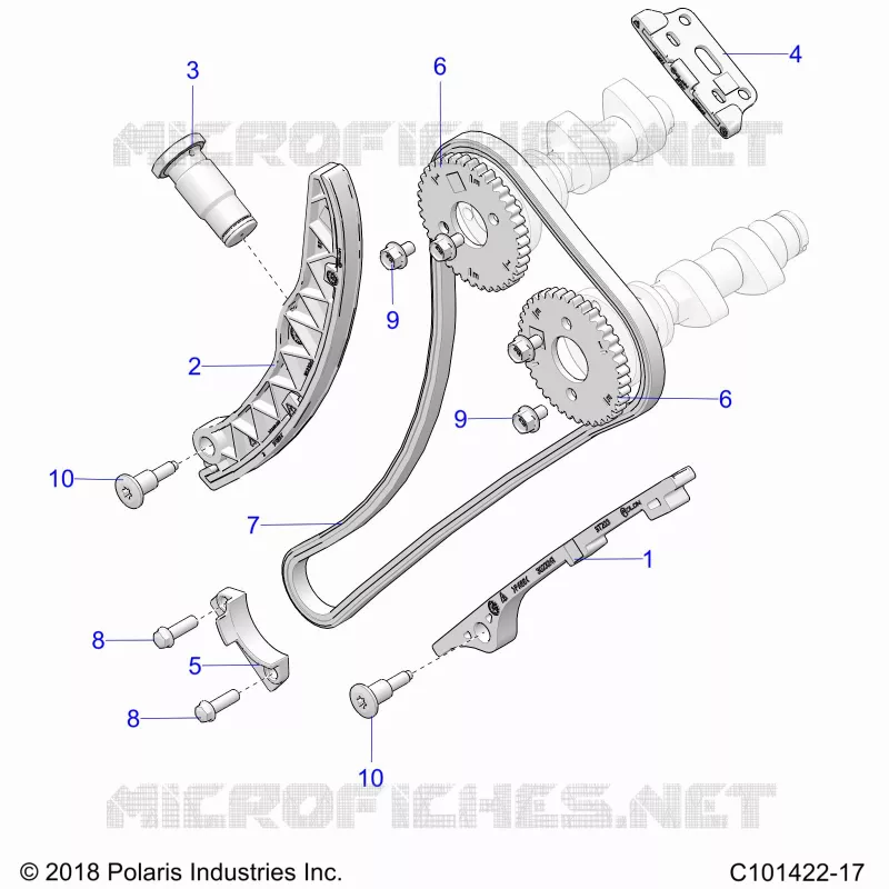 CAM CHAIN AND SPROCKET