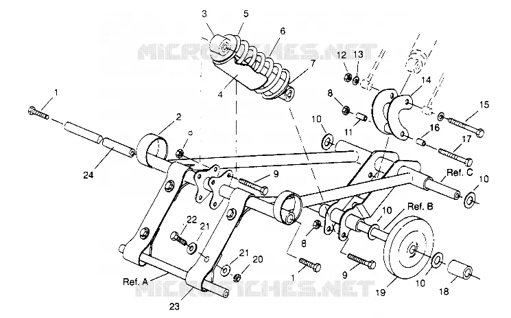 FRONT TORQUE ARM 500 CARB 0952764 (4929192919B011)