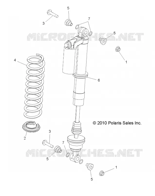REAR SUSPENSION SHOCK MOUNTING