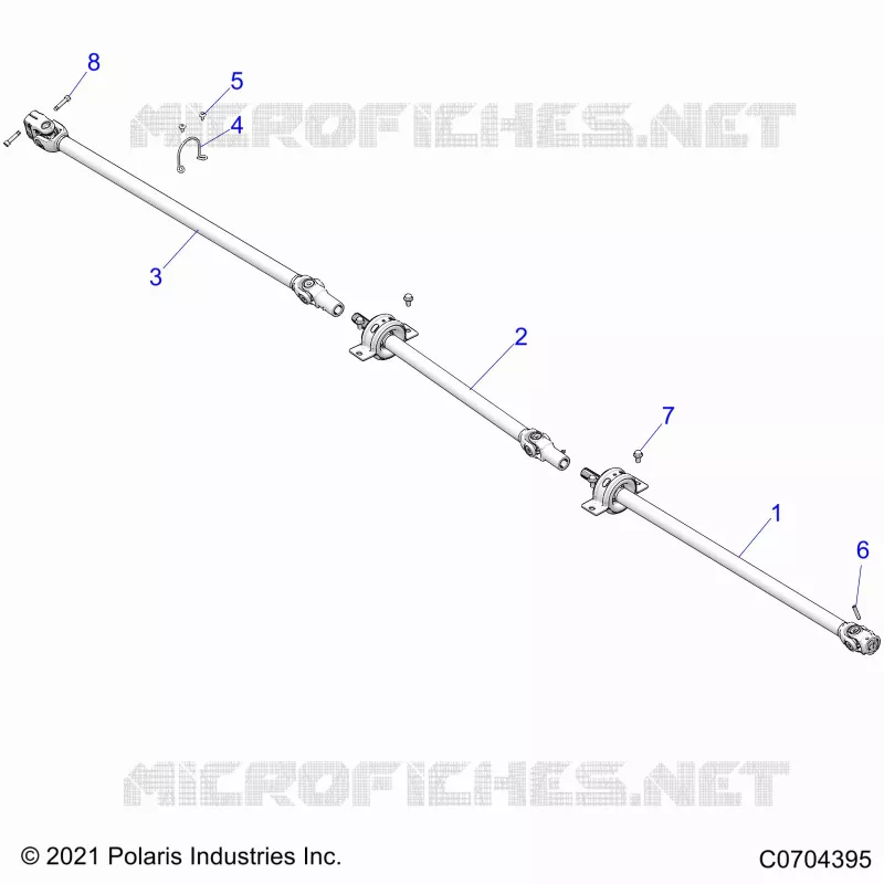 DRIVE TRAIN, FRONT PROP SHAFT