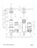 SUSPENSION, FRONT SHOCK TRACK (ADVENTURE, XC)