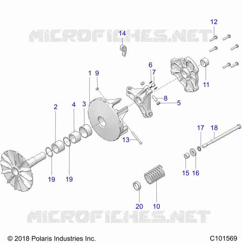 DRIVE TRAIN, PRIMARY CLUTCH