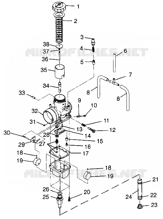 CARBURETOR 700 XCR 0985678(A) AND EUROPEAN 700 XCR E985678 (4943114311D002)