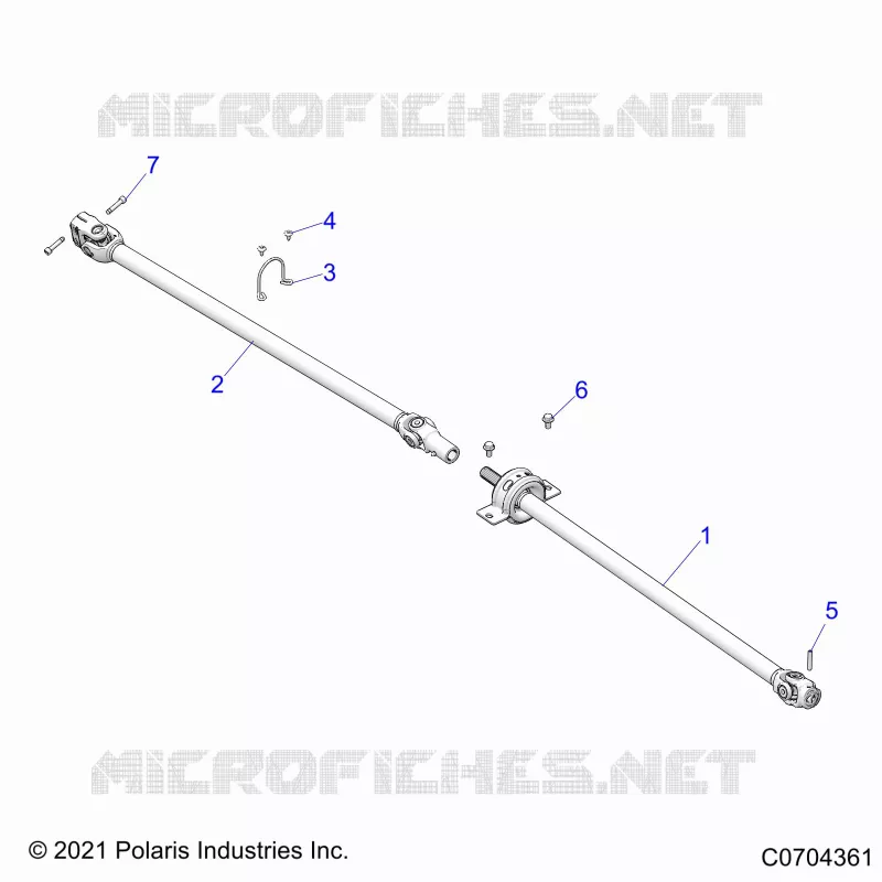 DRIVE TRAIN, FRONT PROP SHAFT